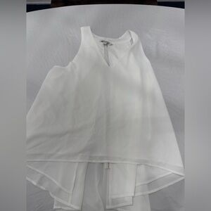 Aryeh White Sleeveless Blouse